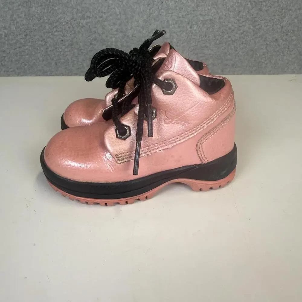 Nike Childs Size 5.5 Pink Shimmer Athletic Shoes Sneakers